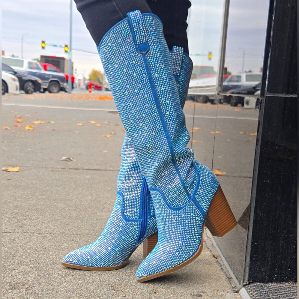 Rhinestone cowgirl boots
